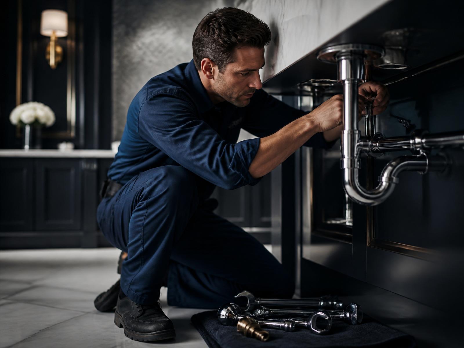 Platinum Plus master plumber servicing a luxury home in Fair Oaks